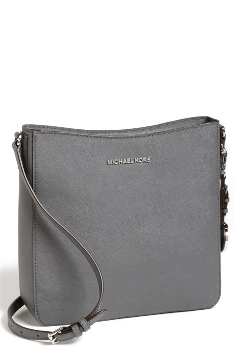 michael kors large crossbody gray 2013|Michael Kors triple compartment bag.